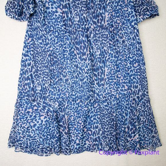 Eliza J Leopard Print Faux Wrap Dress in Blue Lyst plus size 20W - Picture 11 of 15